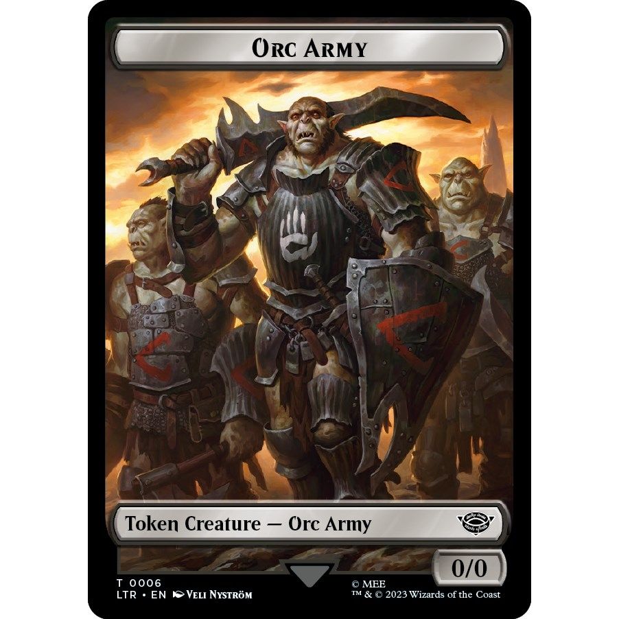 Image for Orc Army (0006) // Food (0010) Double-Sided Token (6 // 10) (LTR) - Magic: The Gathering