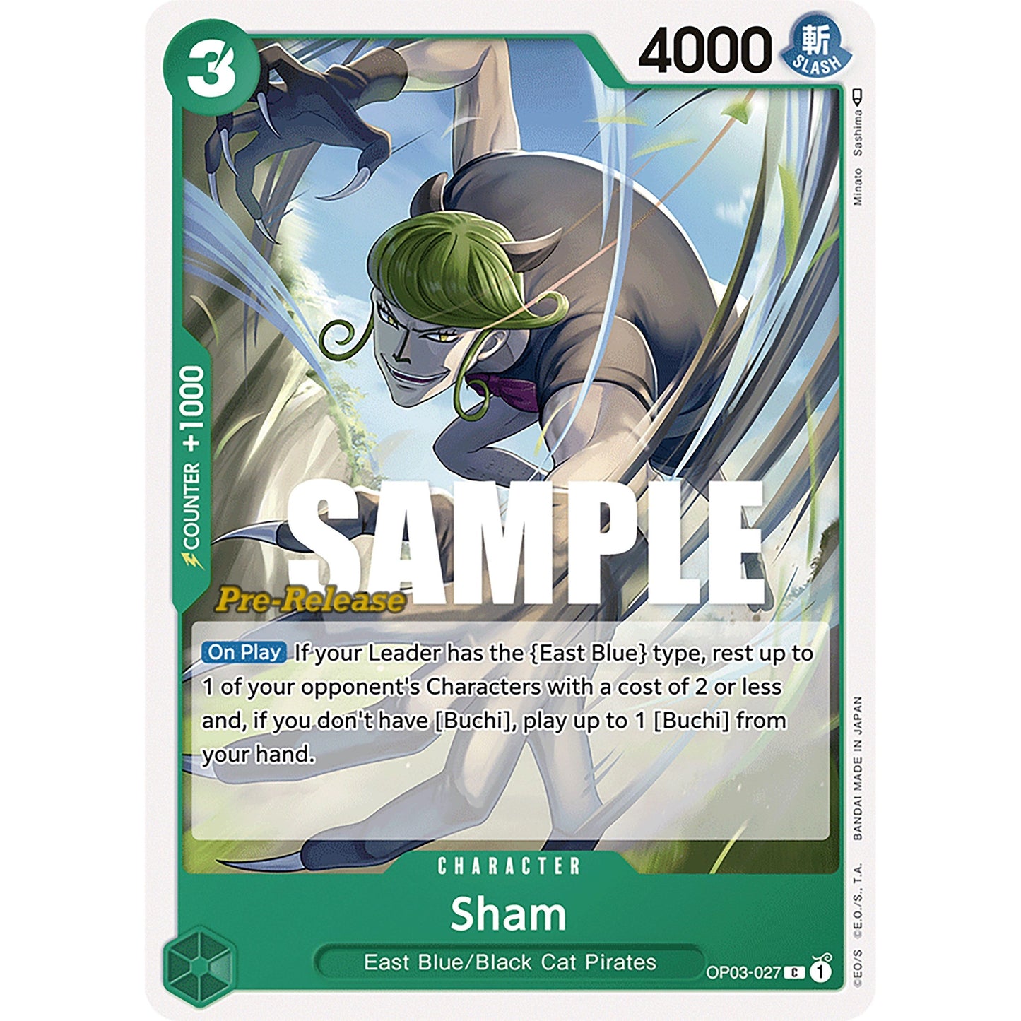 Image for Sham (OP03-027) (OP03 PRE) - One Piece Card Game
