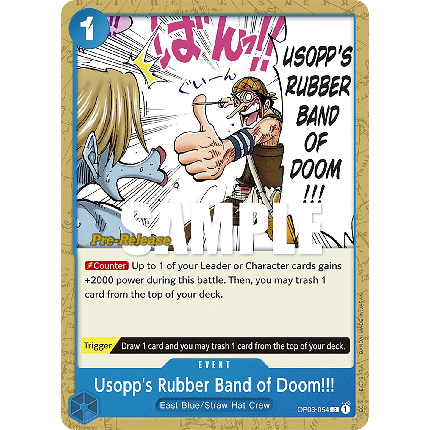 Image for Usopp's Rubber Band of Doom!!! (OP03-054) (OP03 PRE) - One Piece Card Game