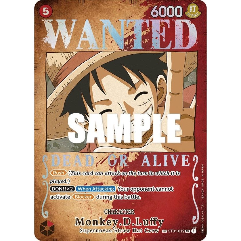 Image for Monkey.D.Luffy (Wanted Poster) (ST01-012) (OP03) - One Piece Card Game