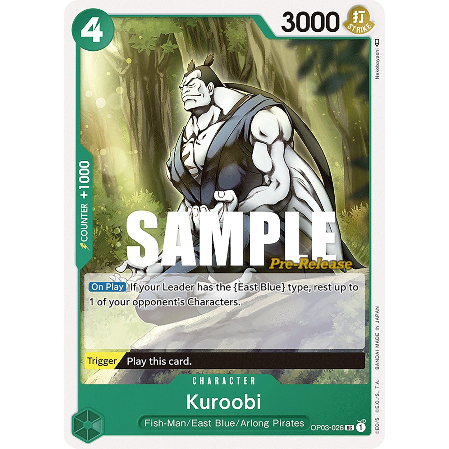 Image for Kuroobi (OP03-026) (OP03 PRE) - One Piece Card Game
