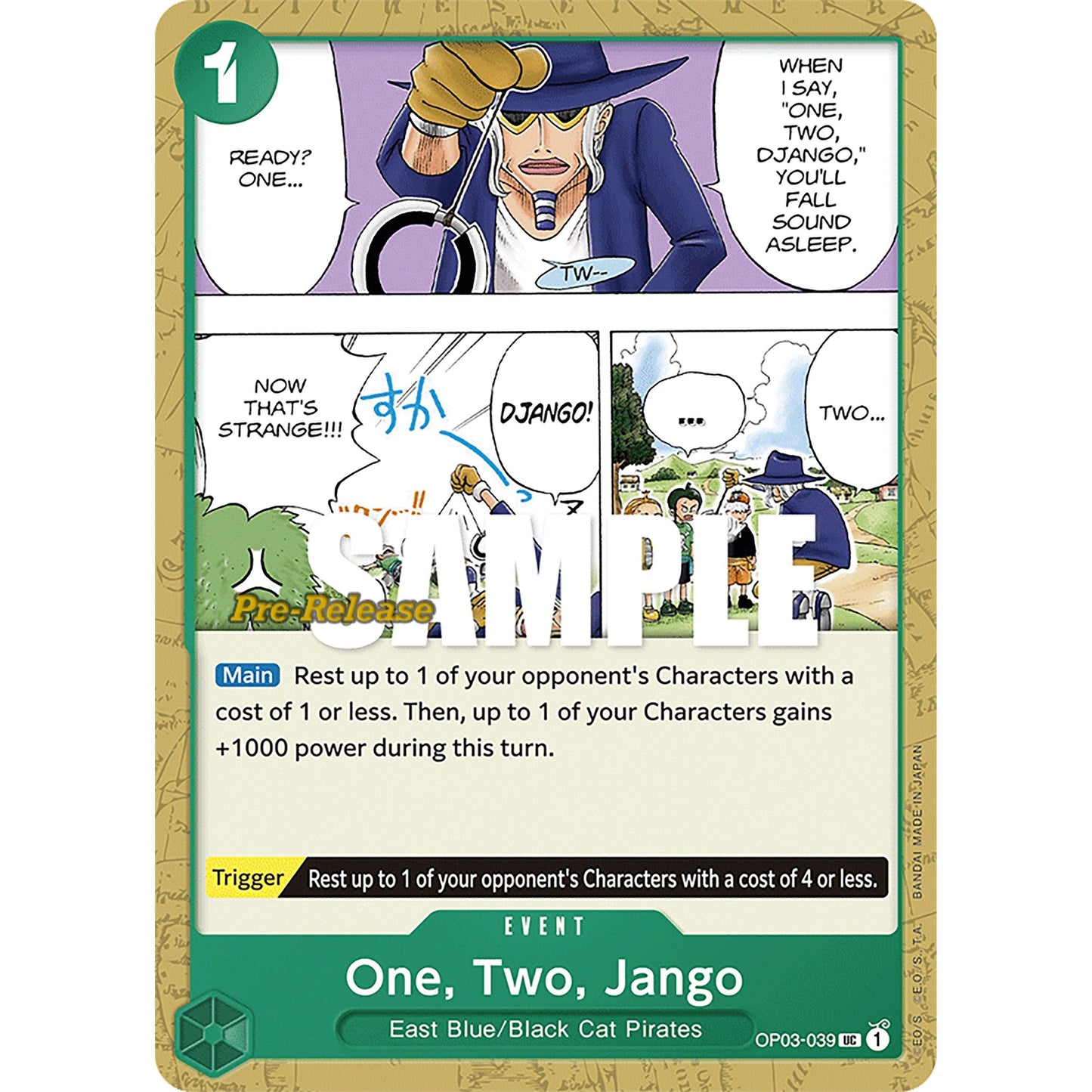 Image for One, Two, Jango (OP03-039) (OP03 PRE) - One Piece Card Game