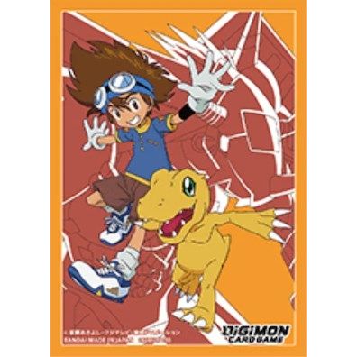 Image for Digimon Card Game Official Sleeves - Digimon Tai Kamiya & Agumon Card Sleeves 2023 (60-Pack) - Card Sleeves