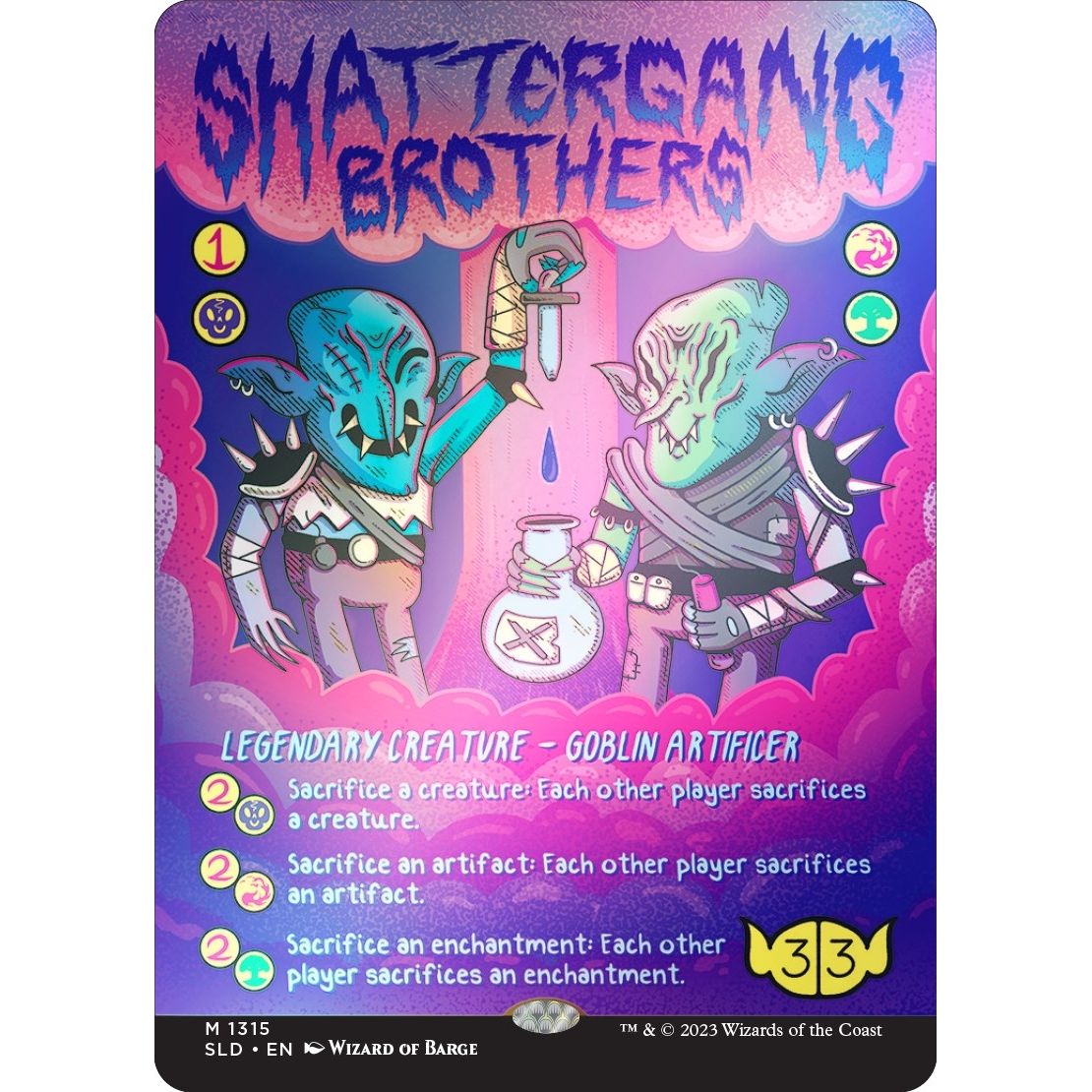 Image for Shattergang Brothers (Rainbow Foil) (1315) (SLD) - Magic: The Gathering