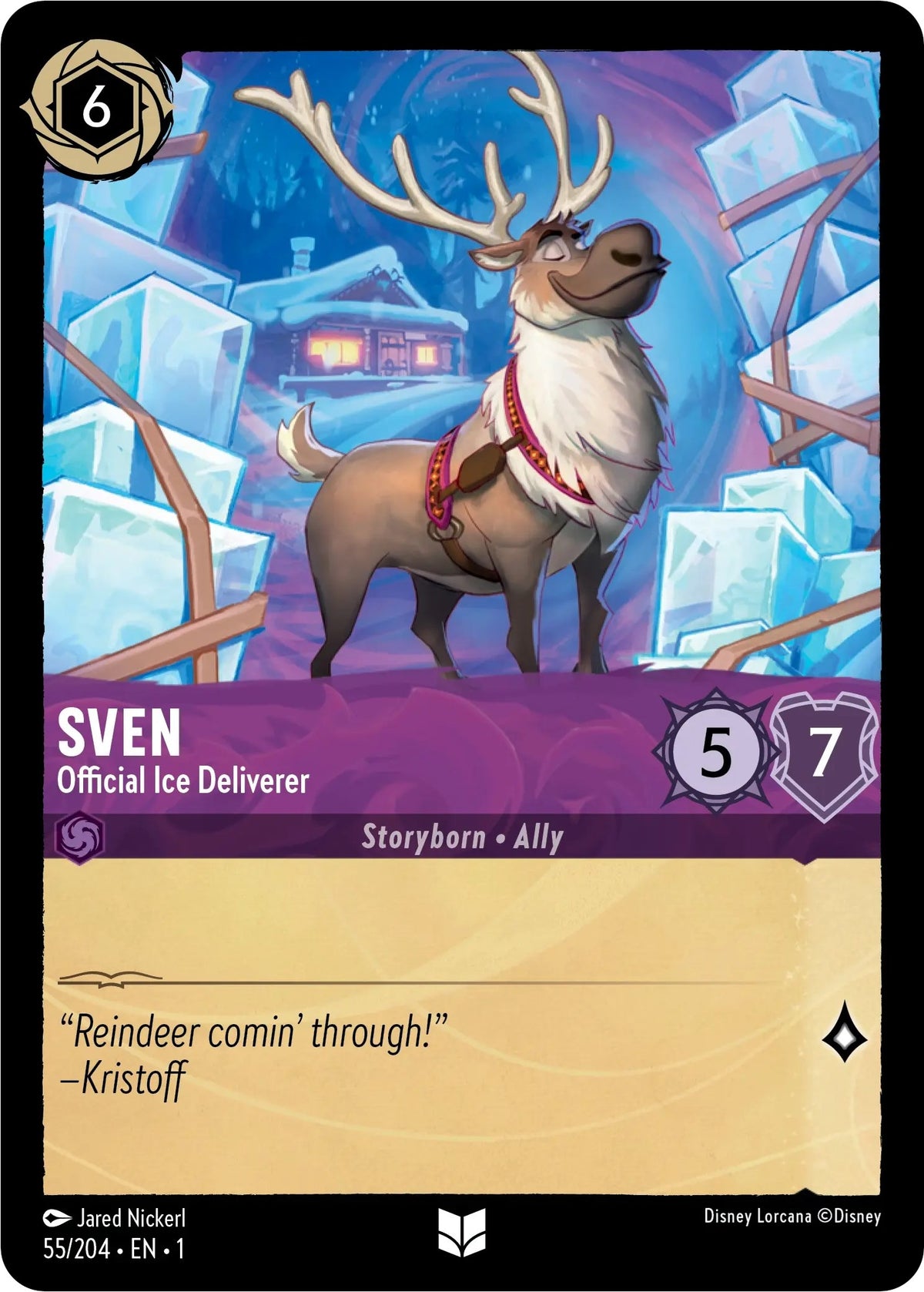 Image for Sven - Official Ice Deliverer (55/204) (1) - Disney Lorcana