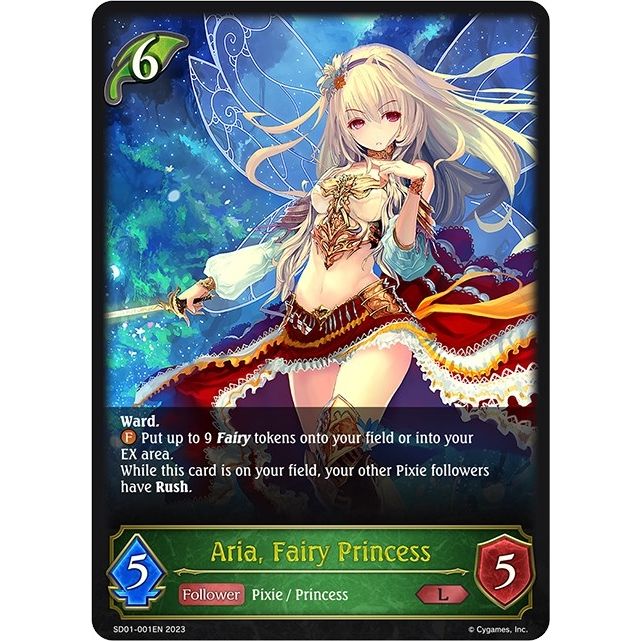 Image for Aria, Fairy Princess (SD01-001EN) (SD01) - Shadowverse: Evolve
