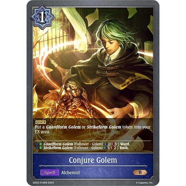 Image for Conjure Golem (SD03-016EN) (SD03) - Shadowverse: Evolve
