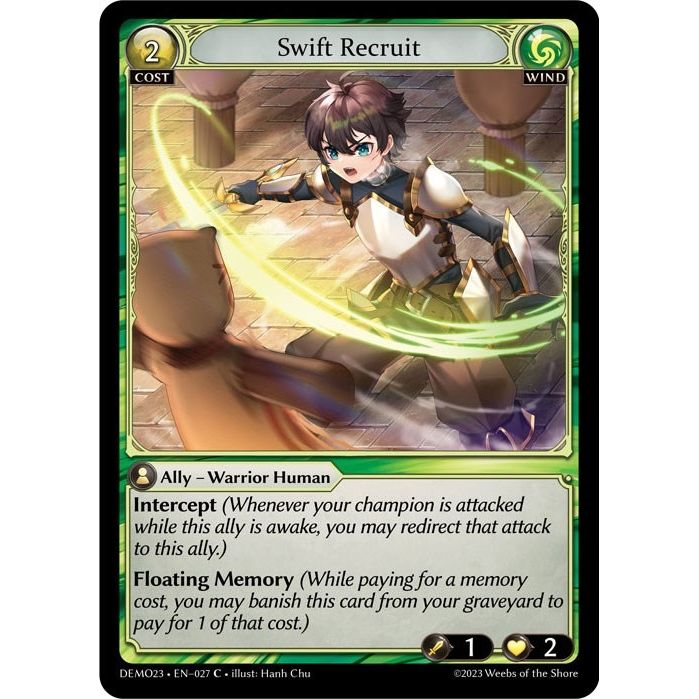 Image for Swift Recruit (027) (DEMO23) - Grand Archive TCG