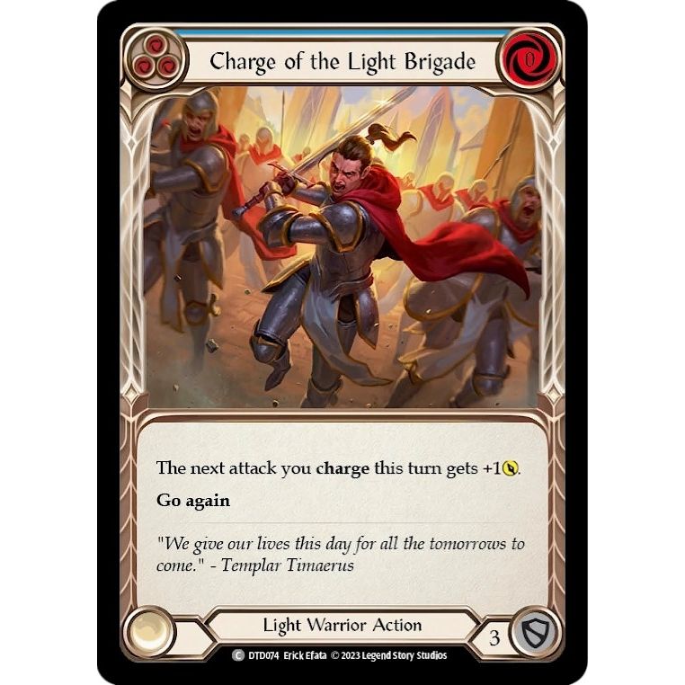 Image for Charge of the Light Brigade (Blue) (DTD074) (DTD) - Flesh and Blood TCG