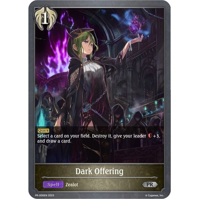 Image for Dark Offering (PR-006EN) (SVPR) - Shadowverse: Evolve