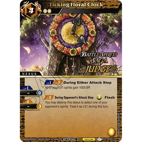 Image for Ticking Floral Clock (Judge Pack Vol. 2) (BSS02-109) (BSSP) - Battle Spirits Saga