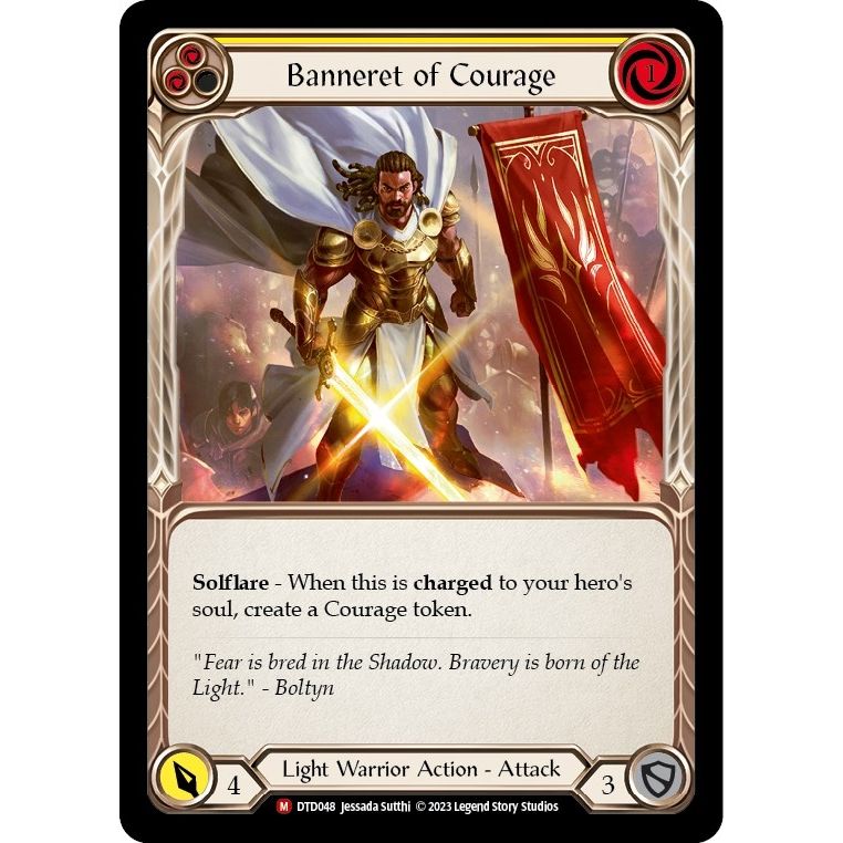 Image for Banneret of Courage (DTD048) (DTD) - Flesh and Blood TCG