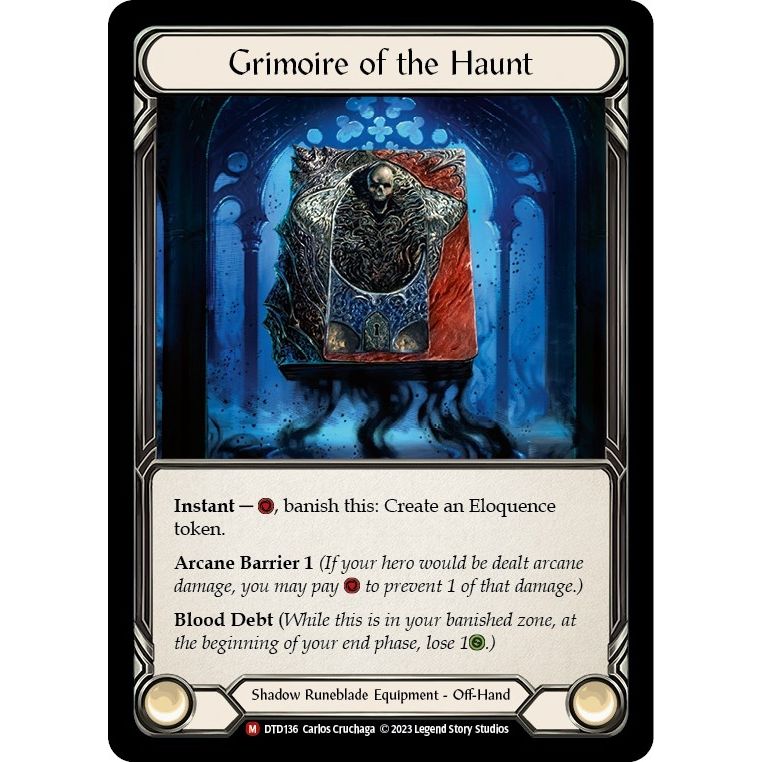 Image for Grimoire of the Haunt (DTD136) (DTD) - Flesh and Blood TCG