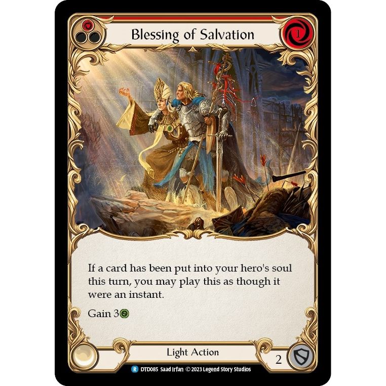 Image for Blessing of Salvation (Red) (DTD085) (DTD) - Flesh and Blood TCG