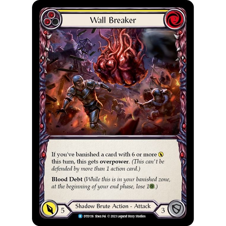 Image for Wall Breaker (Yellow) (DTD116) (DTD) - Flesh and Blood TCG