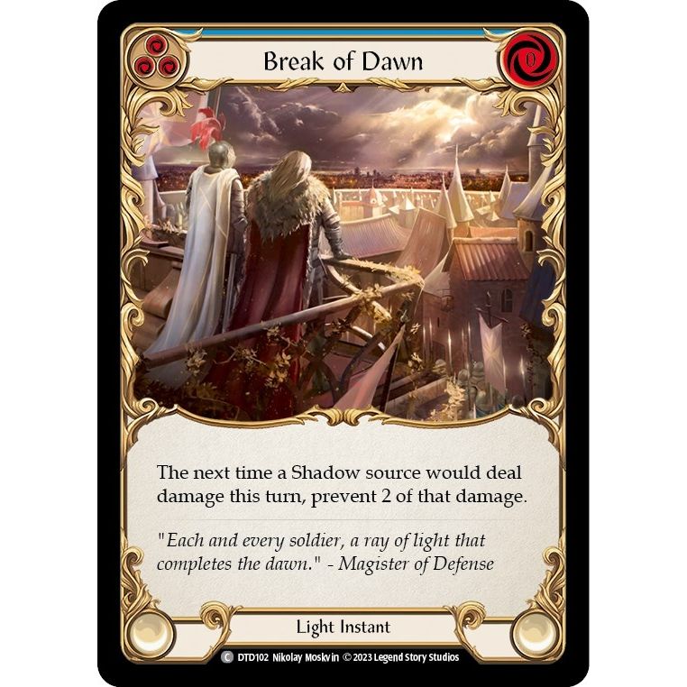 Image for Break of Dawn (Blue) (DTD102) (DTD) - Flesh and Blood TCG