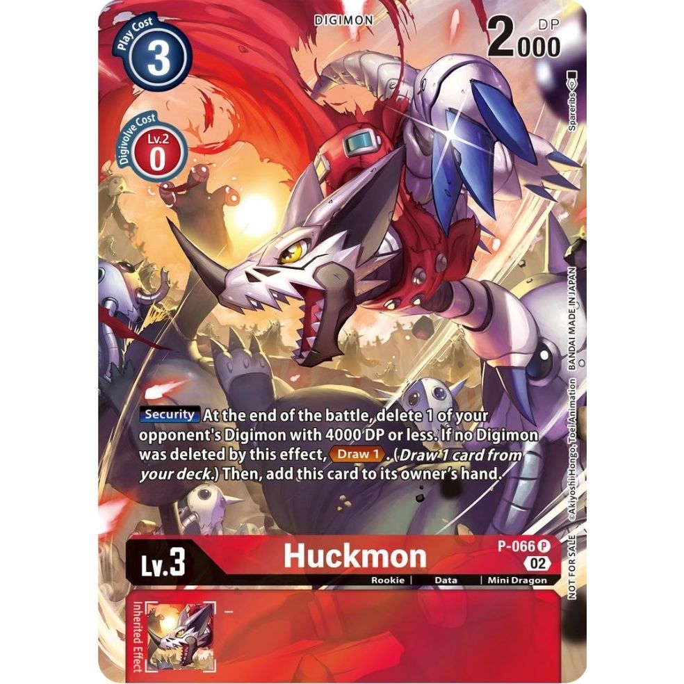 Image for Huckmon - P-066 (Official Tournament Pack Vol.10) (P-066 P) (D-PR) - Digimon Card Game