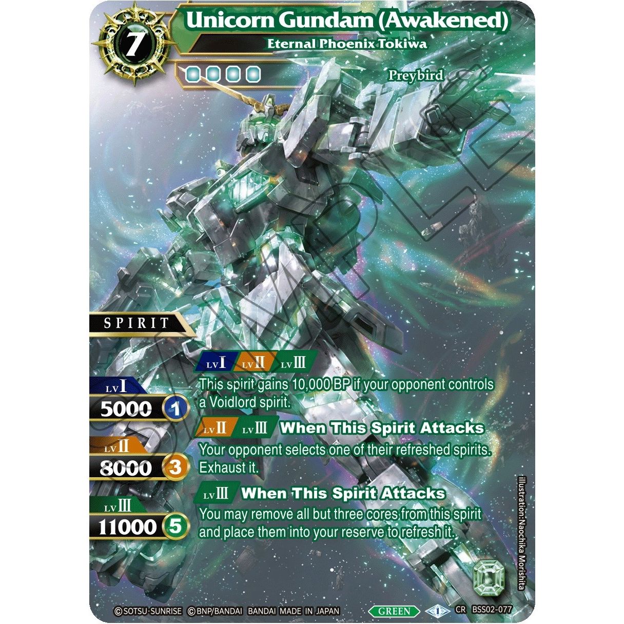 Image for Unicorn Gundam (Awakened) - Eternal Phoenix Tokiwa (BSS02-077) (BSS02) - Battle Spirits Saga