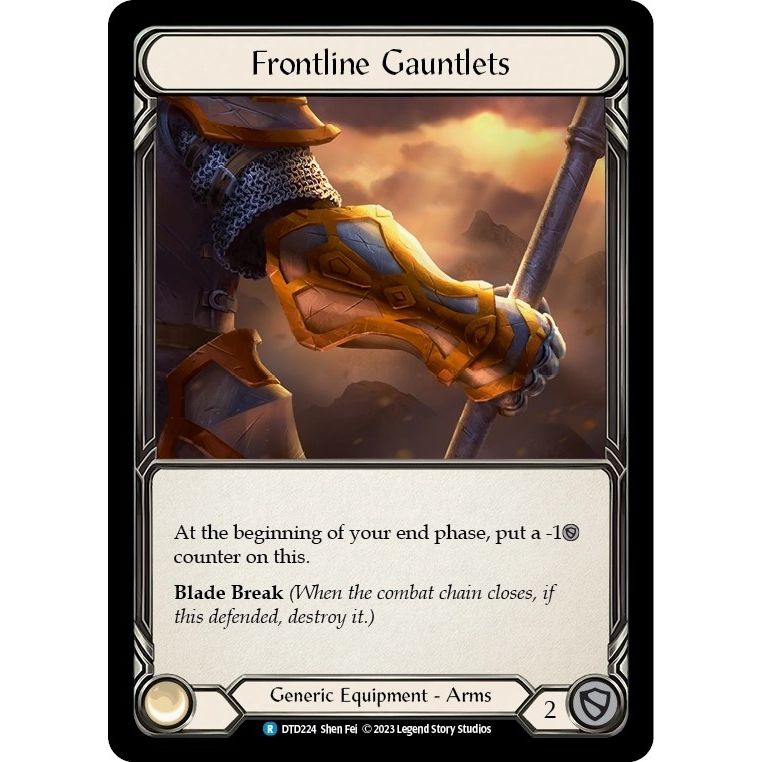 Image for Frontline Gauntlets (DTD224) (DTD) - Flesh and Blood TCG