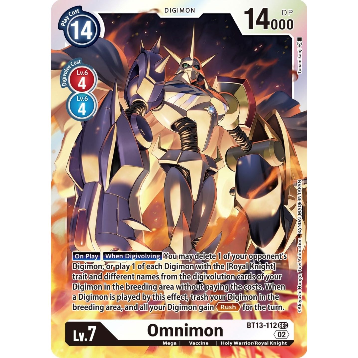 Image for Omnimon (BT13-112 SEC) (BT13) - Digimon Card Game