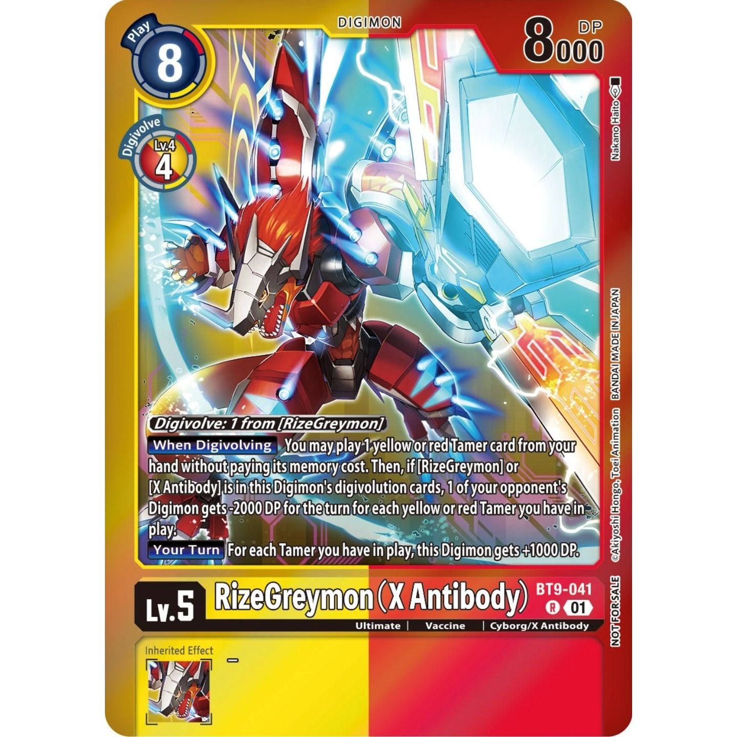 Image for RizeGreymon (X Antibody) (Event Pack 5) (BT9-041 R) (BT09) - Digimon Card Game