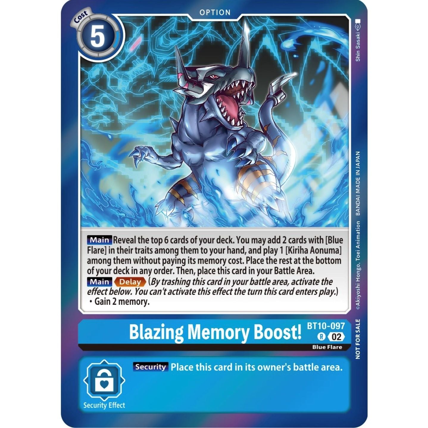 Image for Blazing Memory Boost! (Event Pack 5) (BT10-097 R) (BT10) - Digimon Card Game