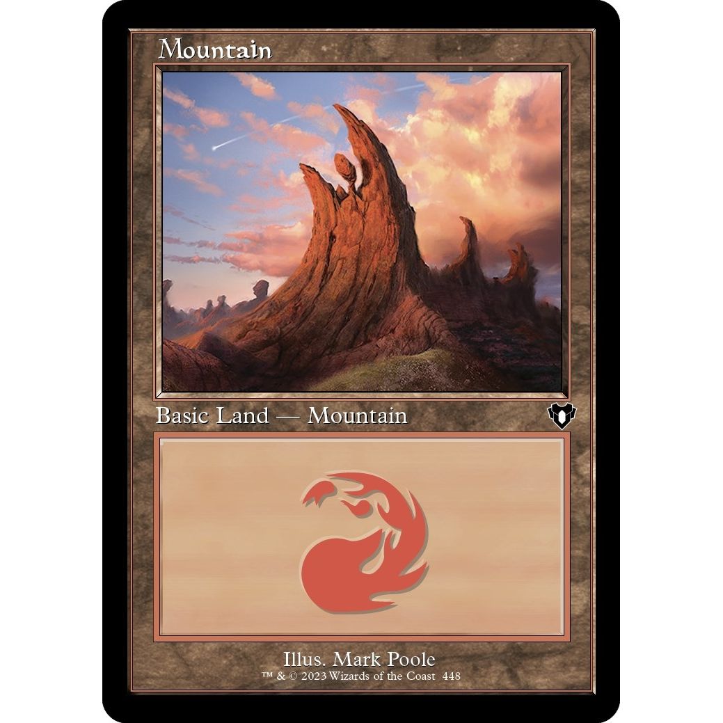 Image for Mountain (448) (Retro Frame) (448) (CMM) - Magic: The Gathering
