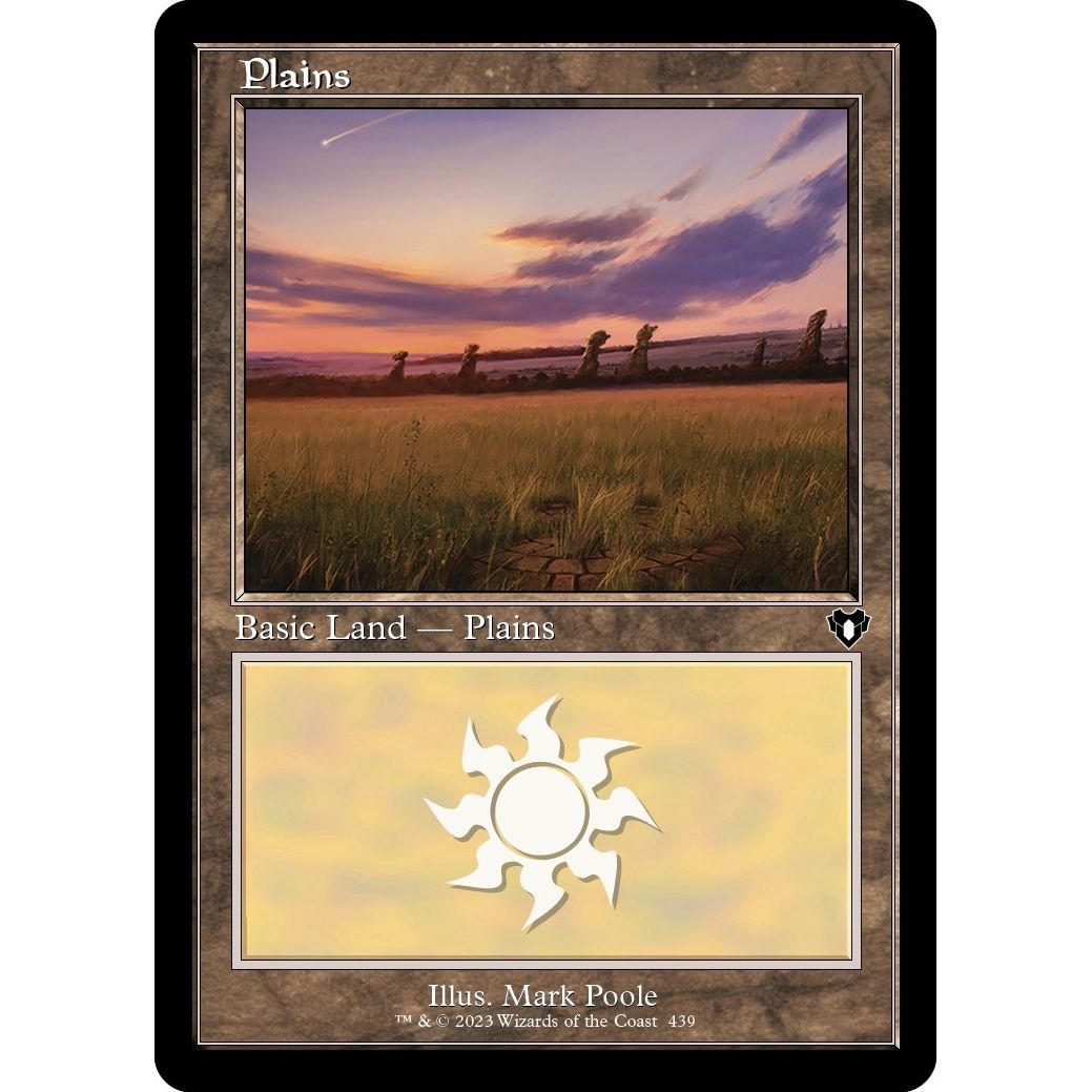 Image for Plains (439) (Retro Frame) (439) (CMM) - Magic: The Gathering