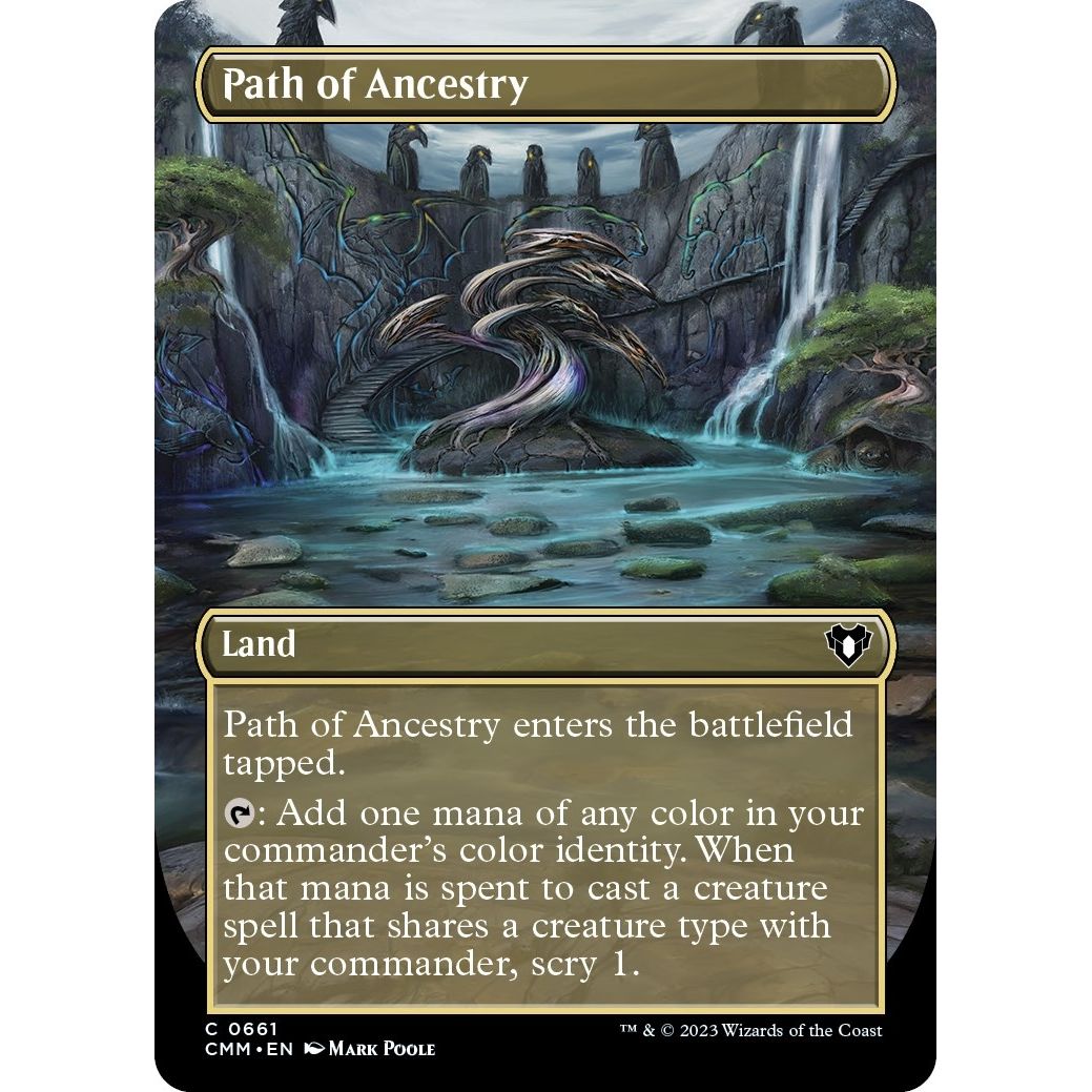 Image for Path of Ancestry (Borderless) (661) (CMM) - Magic: The Gathering