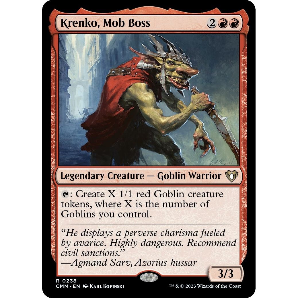 Image for Krenko, Mob Boss (238) (CMM) - Magic: The Gathering