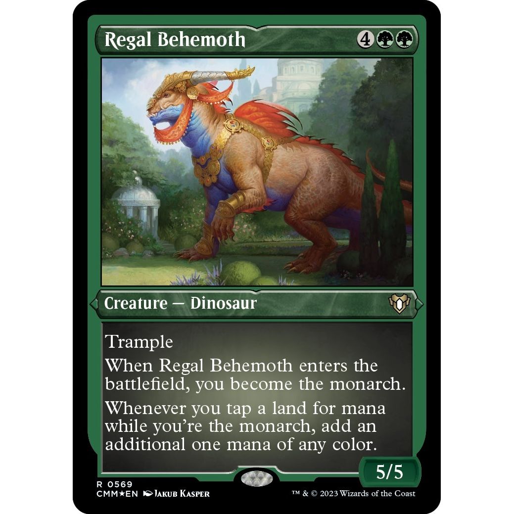 Image for Regal Behemoth (Foil Etched) (569) (CMM) - Magic: The Gathering