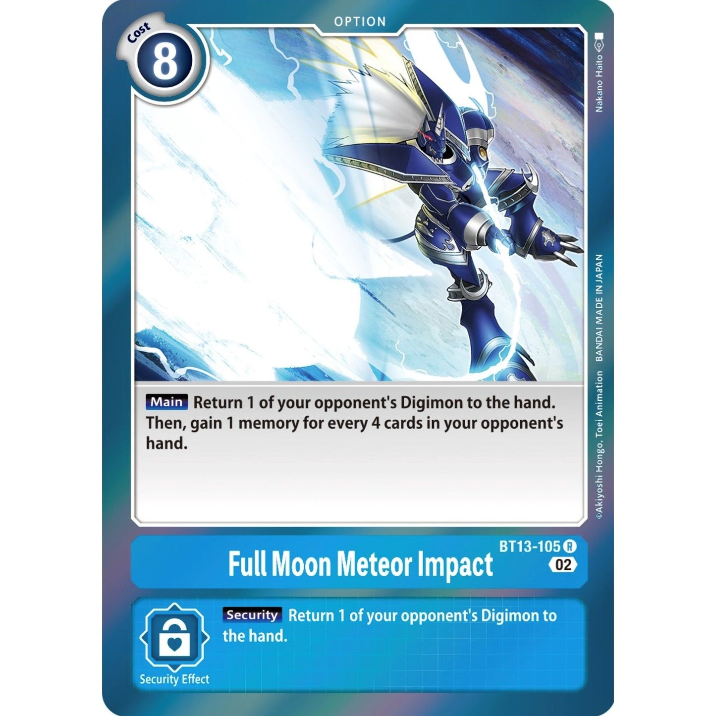 Image for Full Moon Meteor Impact (BT13-105 R) (BT13) - Digimon Card Game