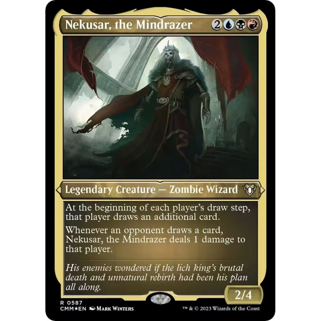 Image for Nekusar, the Mindrazer (Foil Etched) (587) (CMM) - Magic: The Gathering