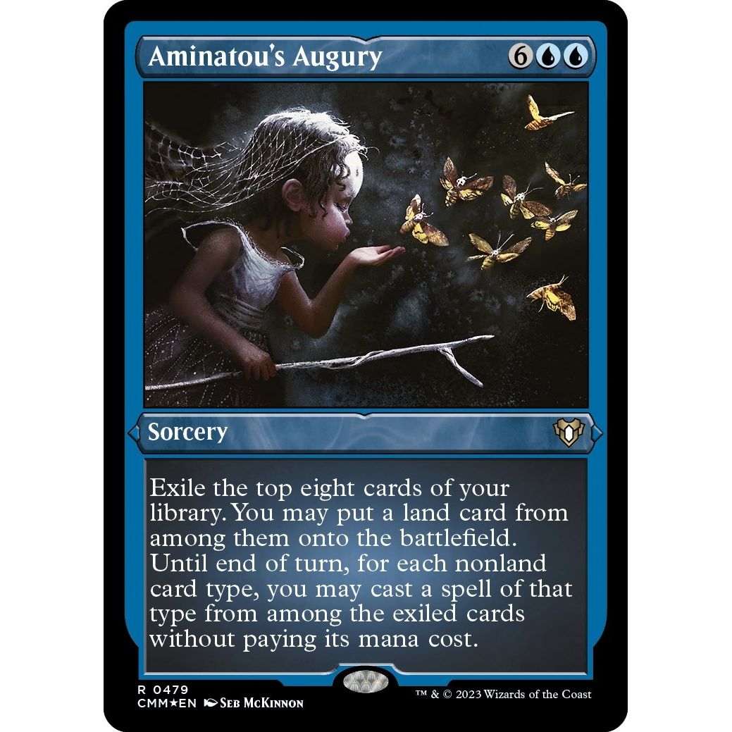 Image for Aminatou's Augury (Foil Etched) (479) (CMM) - Magic: The Gathering