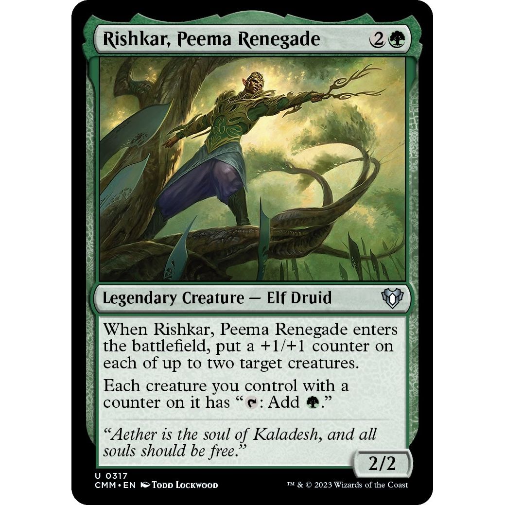 Image for Rishkar, Peema Renegade (317) (CMM) - Magic: The Gathering
