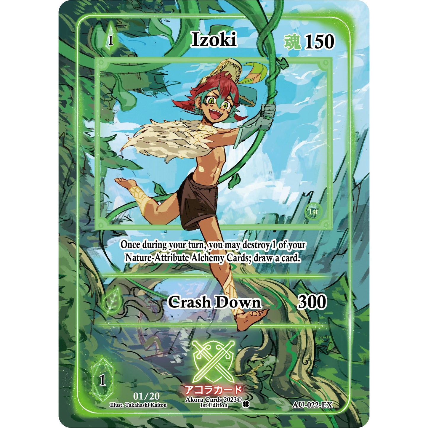 Image for Izoki (Extended Art) (Serial Numbered) (AU-022-EX) (AU1E) - Akora TCG