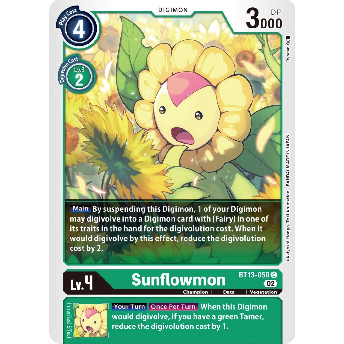 Image for Sunflowmon (BT13-050 C) (BT13) - Digimon Card Game