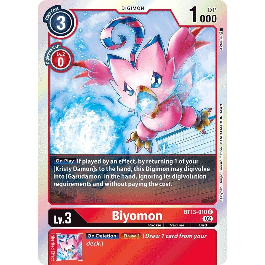 Image for Biyomon (BT13-010 R) (BT13) - Digimon Card Game