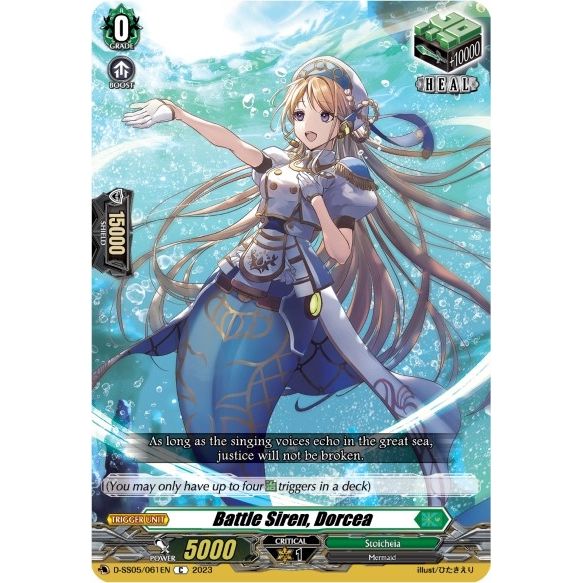 Image for Battle Siren, Dorcea (D-SS05/061EN) (D-SS05) - Cardfight Vanguard