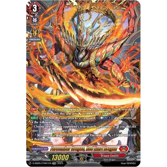 Image for Forcember Dragon, Red Exert Dragon (FFR) (D-SS05/FFR01EN) (D-SS05) - Cardfight Vanguard
