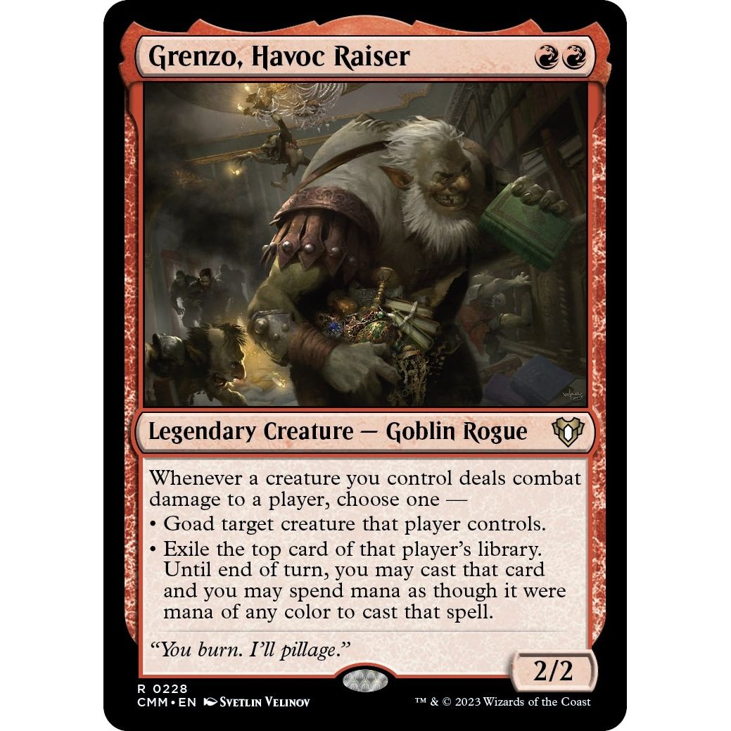 Image for Grenzo, Havoc Raiser (228) (CMM) - Magic: The Gathering