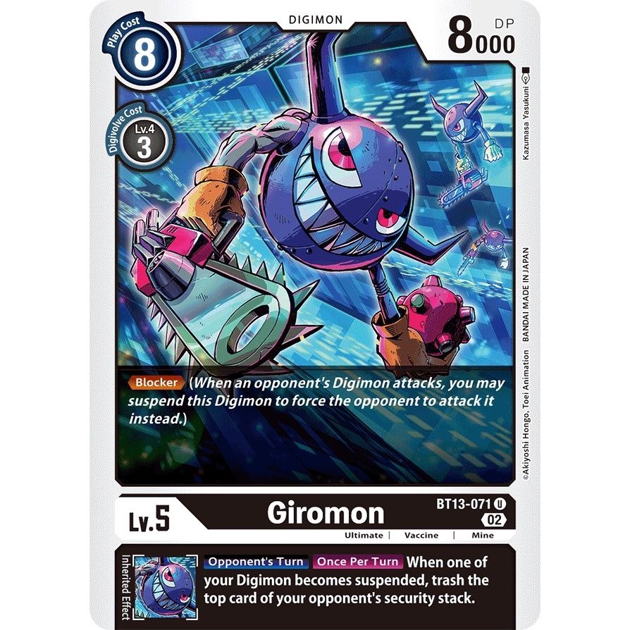 Image for Giromon (BT13-071 U) (BT13) - Digimon Card Game