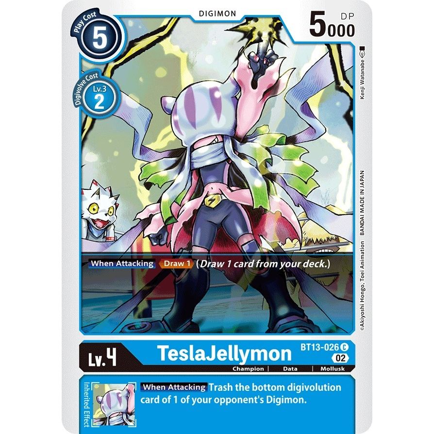 Image for TeslaJellymon (BT13-026 C) (BT13) - Digimon Card Game