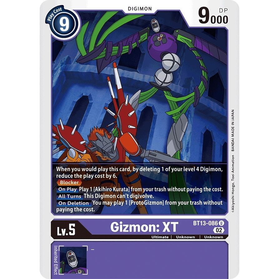 Image for Gizmon: XT (BT13-086 U) (BT13) - Digimon Card Game