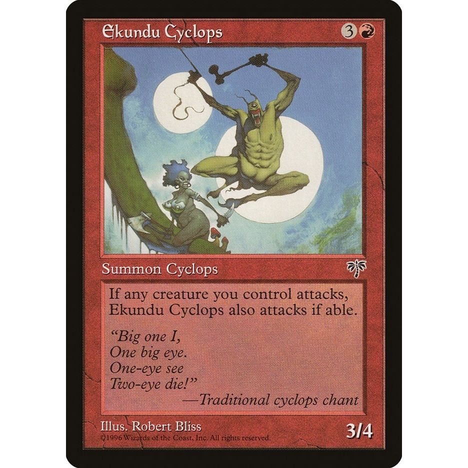 Image for Ekundu Cyclops (MIR) - Magic: The Gathering
