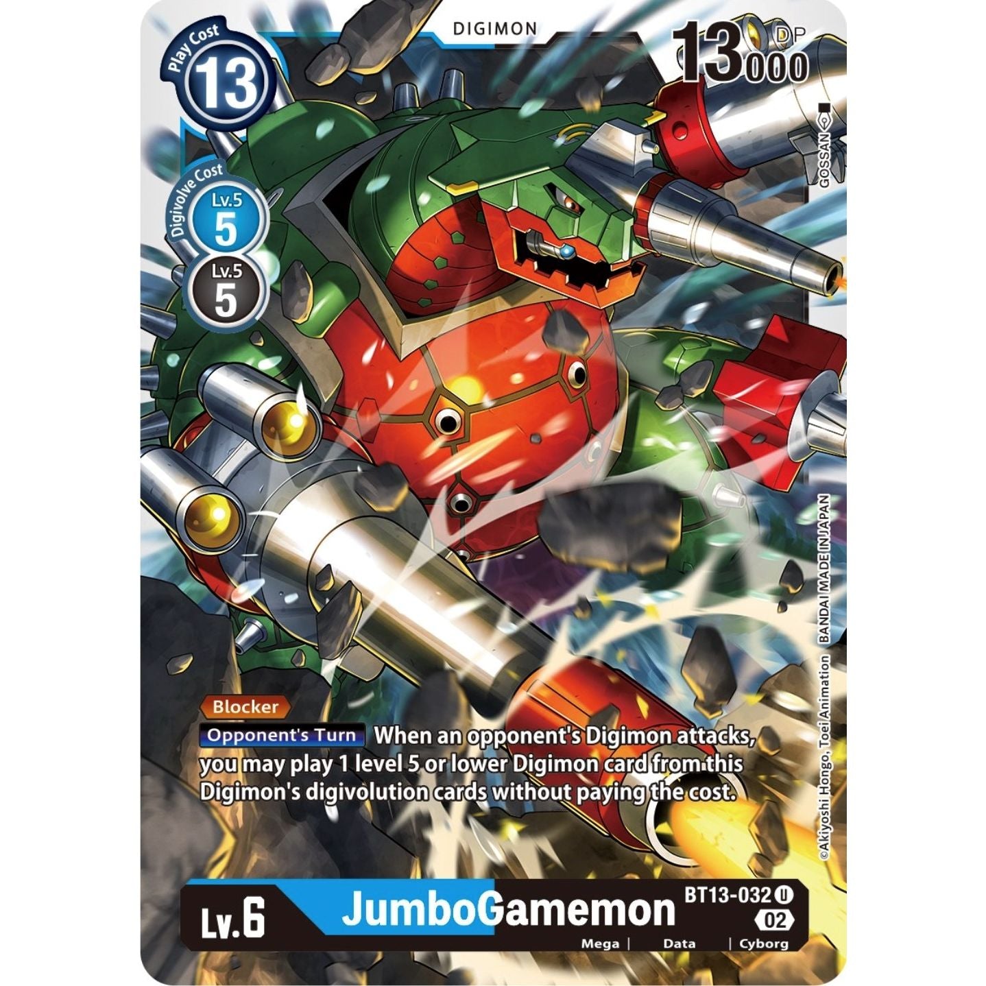 Image for JumboGamemon (BT13-032 U) (BT13) - Digimon Card Game