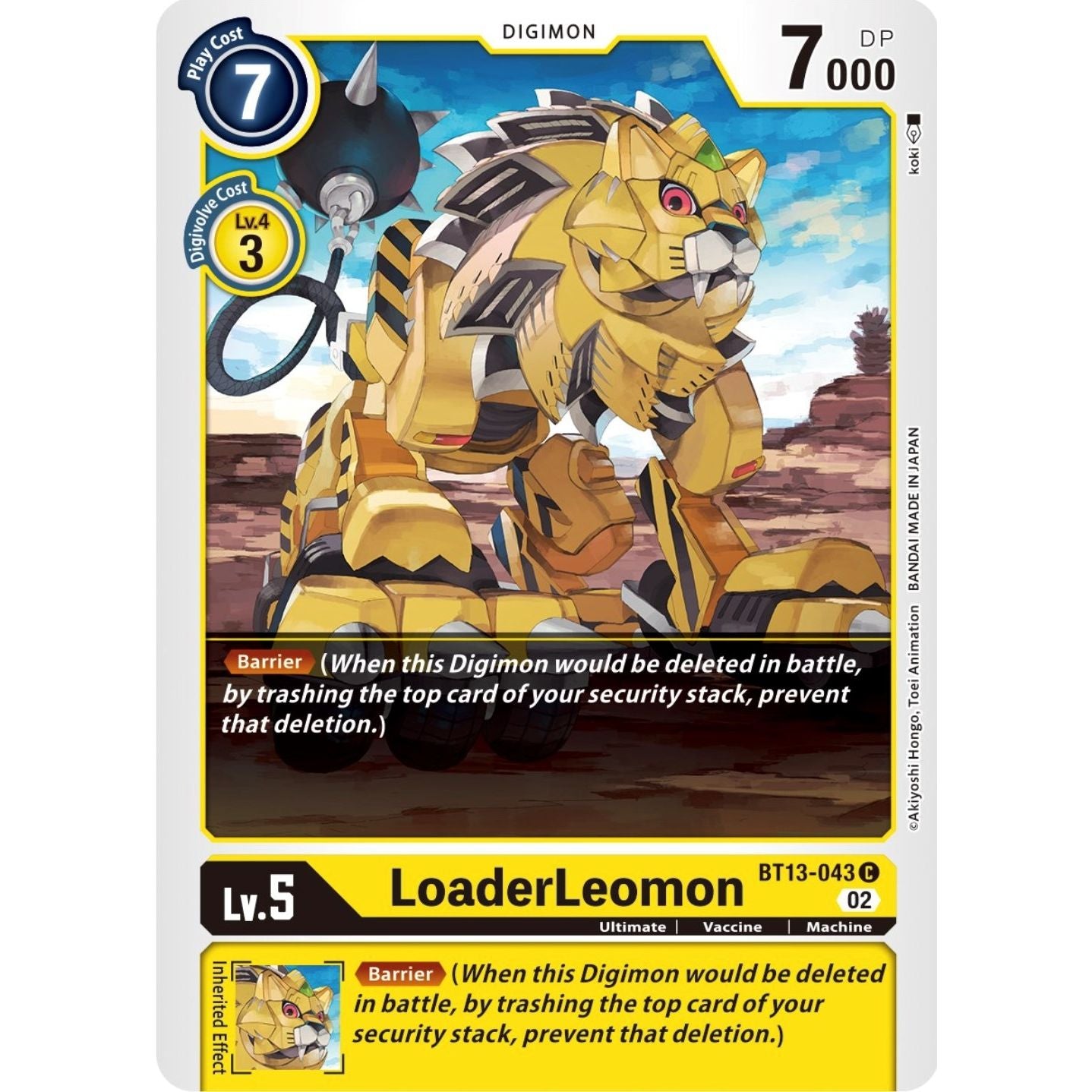 Image for LoaderLeomon (BT13-043 C) (BT13) - Digimon Card Game