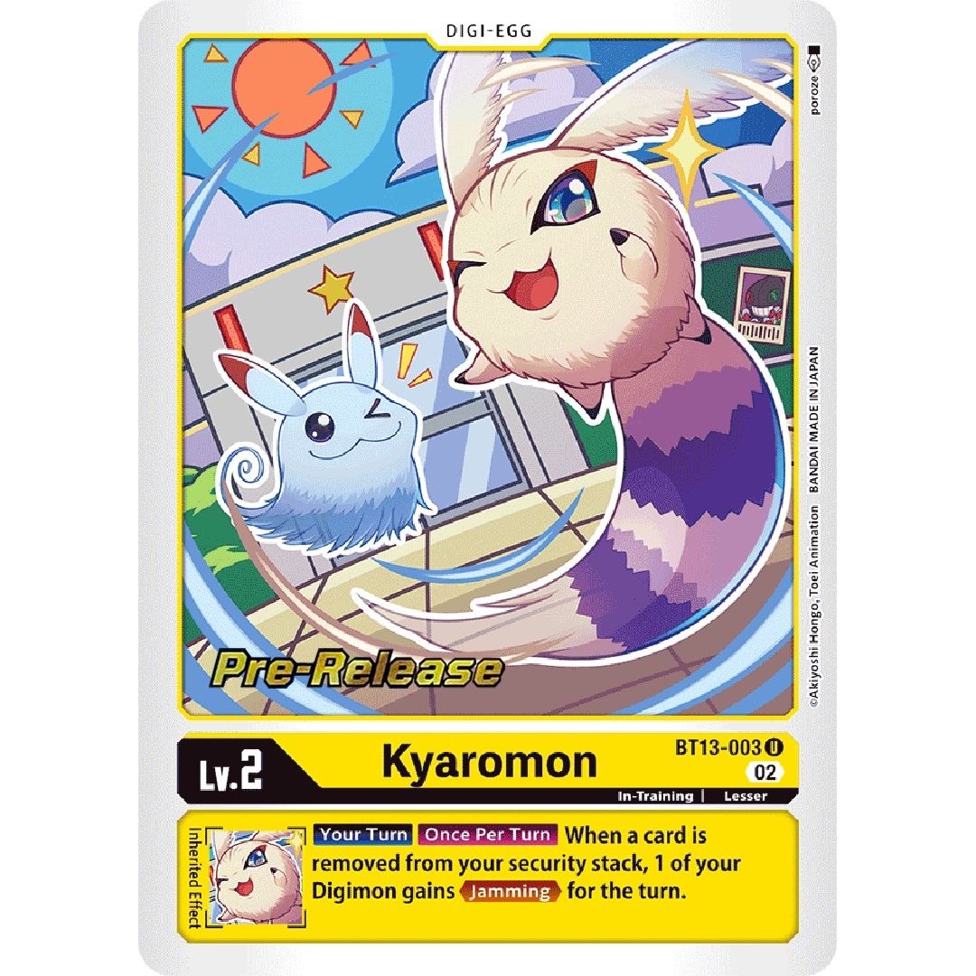 Image for Kyaromon (BT13-003 U) (BT13_PR) - Digimon Card Game