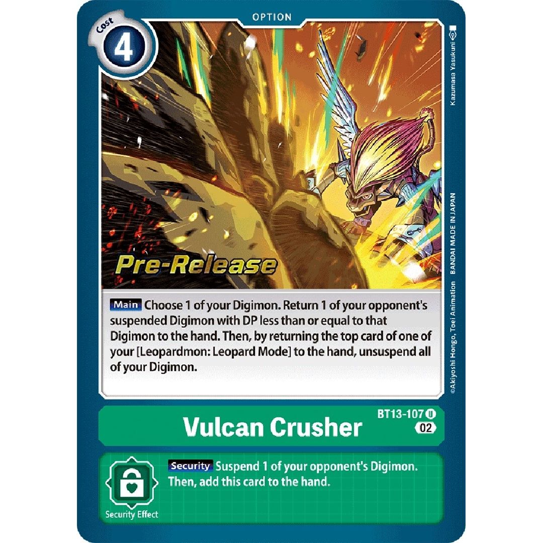 Image for Vulcan Crusher (BT13-107 U) (BT13_PR) - Digimon Card Game