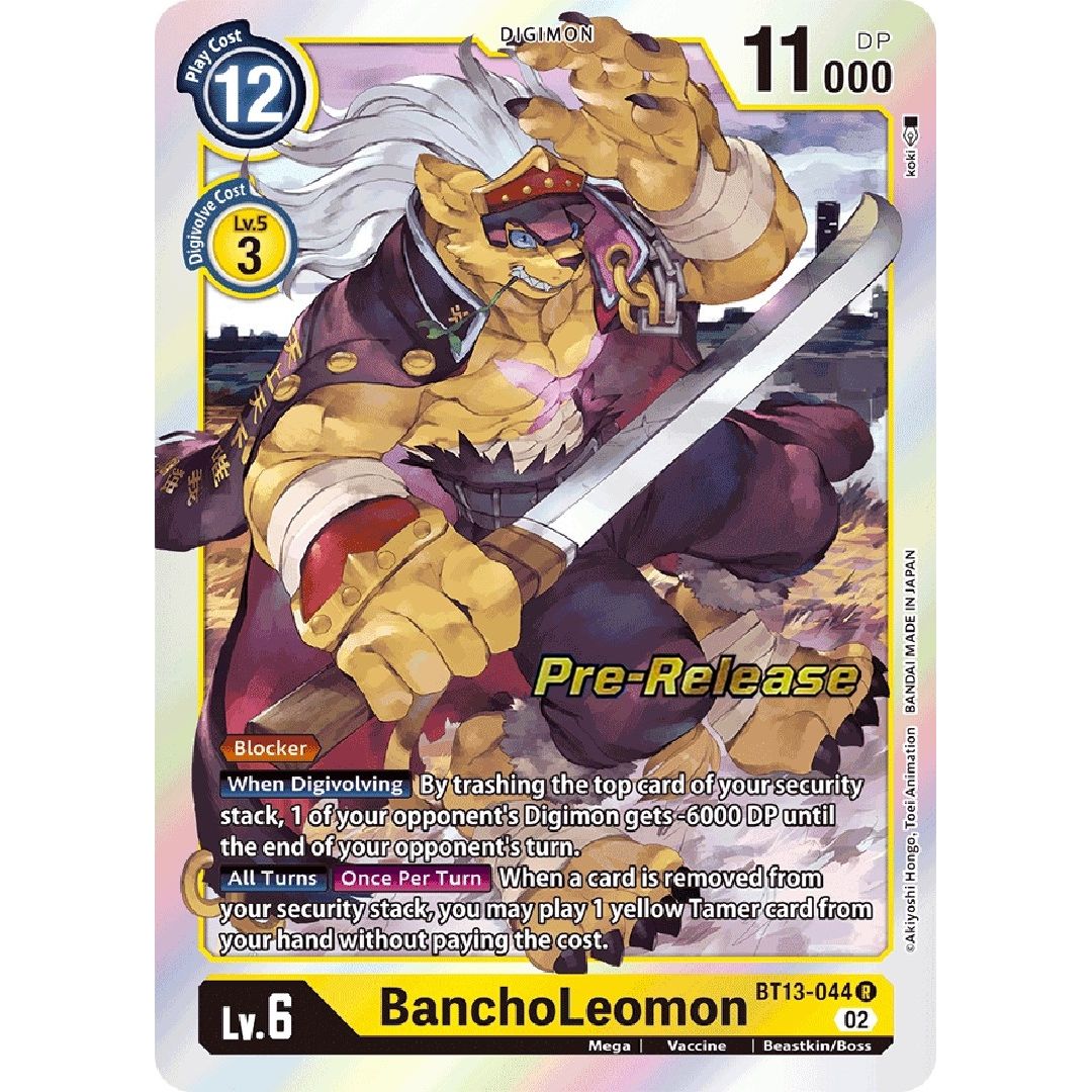 Image for BanchoLeomon (BT13-044 R) (BT13_PR) - Digimon Card Game